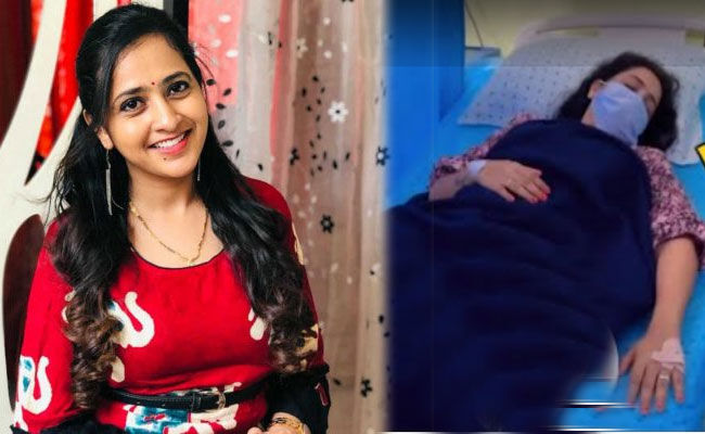 Anchor Lasya in the hospital Anchor Lasya in the hospital