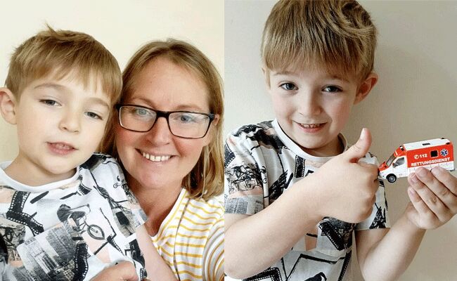 అయిదేళ్ల బాలుడు అమ్మని..