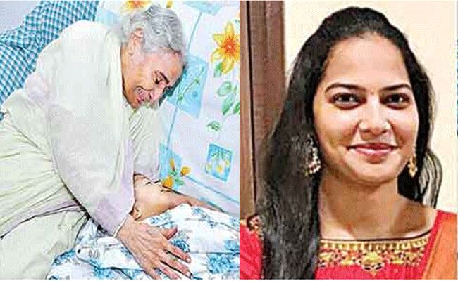 తొమ్మిదినెలల చిన్నారిని తోసి.. తానూ దూకి..