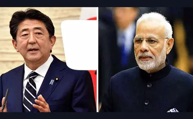 ప్రధాని మోదీతో జపాన్ ప్రధాని షింజో అబే ప్రధాని మోదీతో జపాన్ ప్రధాని షింజో అబే