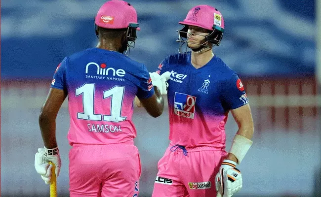 సిక్సర్ల మోత మోగించిన రాజస్థాన్ రాయల్స్.. చెన్నైకి భారీ టార్గెట్ సిక్సర్ల మోత మోగించిన రాజస్థాన్ రాయల్స్.. చెన్నైకి భారీ టార్గెట్