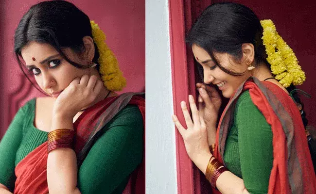 అందాల రాశి.. లంగా ఓణీలో మెరిసి.. ఫోటోలు వైరల్