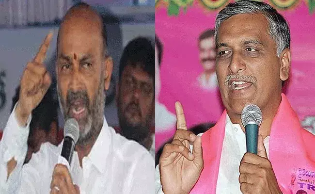 బీజేపీ అధ్యక్షుడు బండి సంజయ్కి మంత్రి హరీష్ రావు సవాల్ బీజేపీ అధ్యక్షుడు బండి సంజయ్కి మంత్రి హరీష్ రావు సవాల్