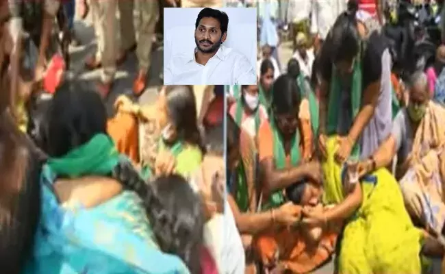 రాజధానికి భూములు ఇవ్వడమే మహిళలు చేసిన నేరమా..? నిలదీస్తే రోడ్లపై ఈడ్చుకెళ్తారా.?