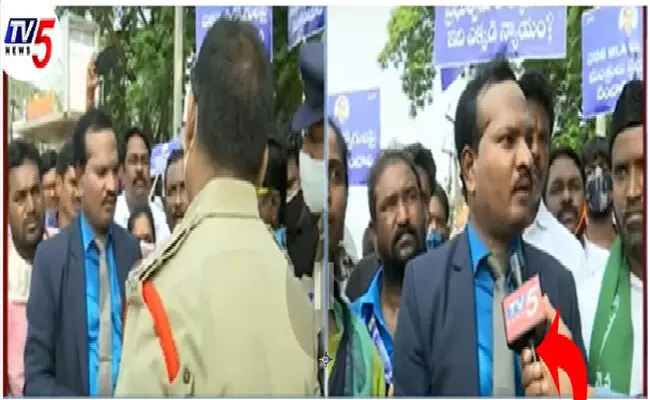 పోలీసులు అధికార పార్టీ నేతలకు తొత్తులుగా మారారు : శ్రవణ్ కుమార్ ఆవేదన పోలీసులు అధికార పార్టీ నేతలకు తొత్తులుగా మారారు : శ్రవణ్ కుమార్ ఆవేదన