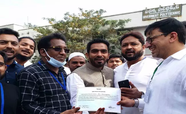 మెహదీపట్నంలో ఎంఐఎం అభ్యర్థి మాజిద్ హుస్సేన్ మెహదీపట్నంలో ఎంఐఎం అభ్యర్థి మాజిద్ హుస్సేన్