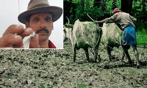 నా పొలంలో వజ్రం దొరికిందీ..: రైతు కళ్లలో ఆనందం నా పొలంలో వజ్రం దొరికిందీ..: రైతు కళ్లలో ఆనందం