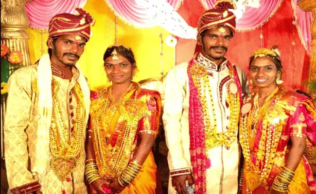 అరుదైన వేడుక.. ట్విన్ సిస్టర్స్‌కు ట్విన్ బ్రదర్స్‌తో మ్యారేజ్