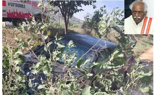 బండారు దత్తాత్రేయ‌కు తృటిలో తప్పిన ప్రమాదం