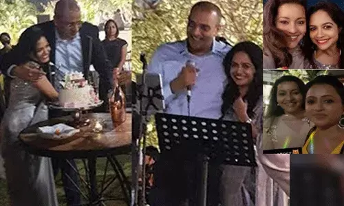 సింగర్ సునీత ప్రీవెడ్డింగ్ పార్టీ.. సందడి చేసిన సుమ, రేణూదేశాయ్