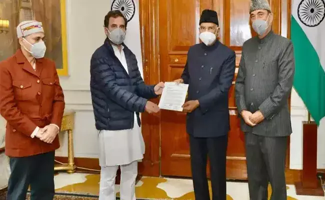 చట్టాల్ని రద్దుచేసే దాకా ఉద్యమం ఆగదు : రాహుల్ చట్టాల్ని రద్దుచేసే దాకా ఉద్యమం ఆగదు : రాహుల్