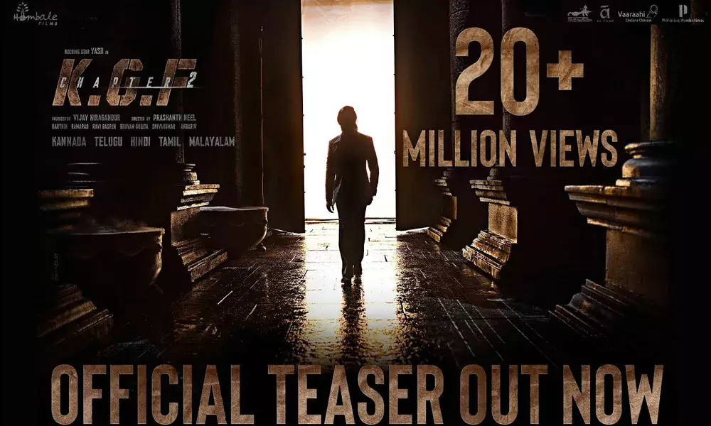 రికార్డులు కొల్లగొడుతున్న కేజీఎఫ్‌ చాప్టర్‌-2 టీజర్‌