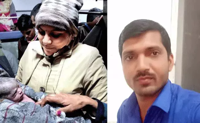 అచ్చంగా అమీర్ ఖాన్ 3 ఇడియట్స్ చిత్రం సీన్ రిపీట్.. రైల్లో మహిళకు డెలివరీ చేసిన దివ్యాంగుడు