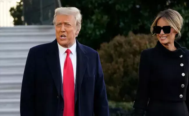 ఎట్టకేలకు వైట్‌హౌస్ ను  వీడిన ట్రంప్!