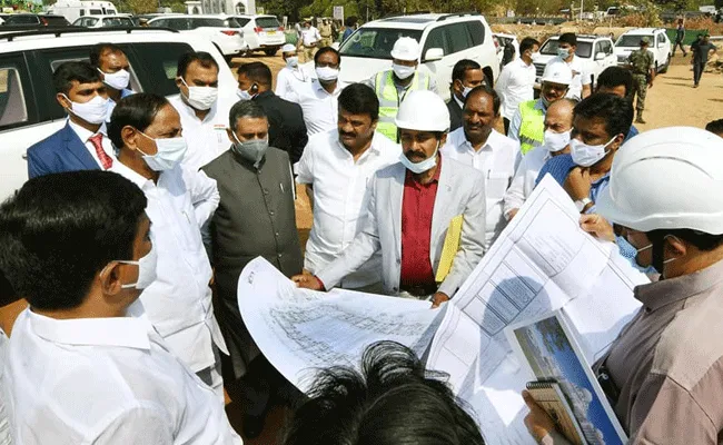సీఎం ఆదేశాలతో సచివాలయ నిర్మాణ పనుల్లో వేగం పెంచుతామన్న అధికారులు సీఎం ఆదేశాలతో సచివాలయ నిర్మాణ పనుల్లో వేగం పెంచుతామన్న అధికారులు