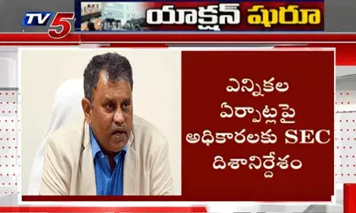 కలెక్టర్లు, అధికారులతో ఎస్ఈసీ వీడియో కాన్ఫరెన్స్ కలెక్టర్లు, అధికారులతో ఎస్ఈసీ వీడియో కాన్ఫరెన్స్