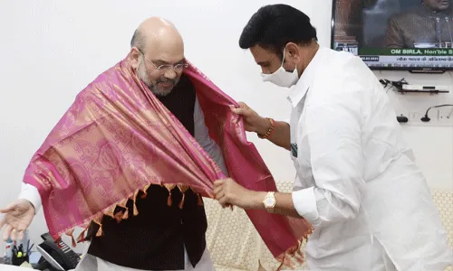 కేంద్ర హోంమంత్రి అమిత్షాను కలిసిన వైసీపీ ఎంపీ రఘురామకృష్ణరాజు కేంద్ర హోంమంత్రి అమిత్షాను కలిసిన వైసీపీ ఎంపీ రఘురామకృష్ణరాజు