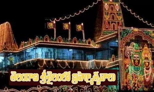 తెలంగాణ శ్రీశైలంలో బ్రహ్మోత్సవాలకు అంగరంగ వైభవంగా ఏర్పాట్లు తెలంగాణ శ్రీశైలంలో బ్రహ్మోత్సవాలకు అంగరంగ వైభవంగా ఏర్పాట్లు