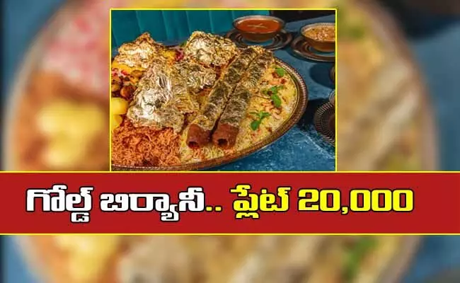 Most Expensive Biryani: వామ్మో! అక్కడ ప్లేట్ బిర్యానీ రూ.20 వేలంట! Most Expensive Biryani: వామ్మో! అక్కడ ప్లేట్ బిర్యానీ రూ.20 వేలంట!