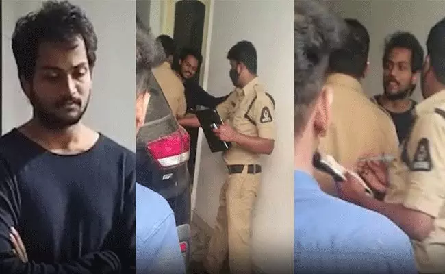 Youtube Star Shanmukh Jaswanth:స్టార్ట్.. కెమెరా.. యాక్షన్.. పోలీస్ స్టేషన్లో షణ్ముఖ్ రచ్చ రచ్చ Youtube Star Shanmukh Jaswanth:స్టార్ట్.. కెమెరా.. యాక్షన్.. పోలీస్ స్టేషన్లో షణ్ముఖ్ రచ్చ రచ్చ
