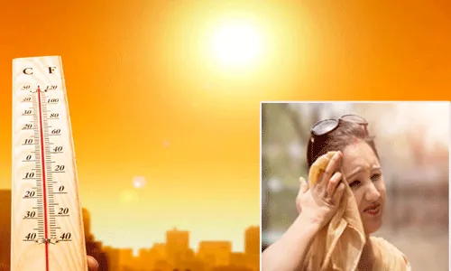 మంటపుట్టిస్తున్న సూర్యుడి ప్రతాపం.. పదేళ్లలో లేనంతగా గరిష్ట స్థాయిలో ఉష్ణోగ్రతలు మంటపుట్టిస్తున్న సూర్యుడి ప్రతాపం.. పదేళ్లలో లేనంతగా గరిష్ట స్థాయిలో ఉష్ణోగ్రతలు