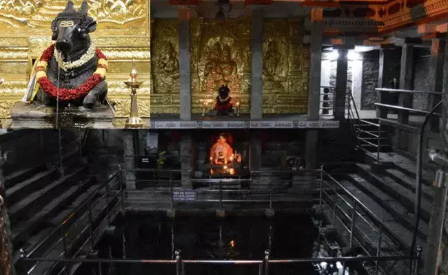 400 years old siva temple: తవ్వకాల్లో బయటపడిన 400 ఏళ్ల నాటి పురాతన శివాలయం.. నంది నోటి నుంచి నిరంతర నీటి ప్రవాహం 400 years old siva temple: తవ్వకాల్లో బయటపడిన 400 ఏళ్ల నాటి పురాతన శివాలయం.. నంది నోటి నుంచి నిరంతర నీటి ప్రవాహం