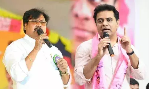 కేటీఆర్ మాట్లాడినంత ధైర్యంగా కూడా జగన్ మాట్లాడడం లేదు :  వర్ల రామయ్య కేటీఆర్ మాట్లాడినంత ధైర్యంగా కూడా జగన్ మాట్లాడడం లేదు :  వర్ల రామయ్య