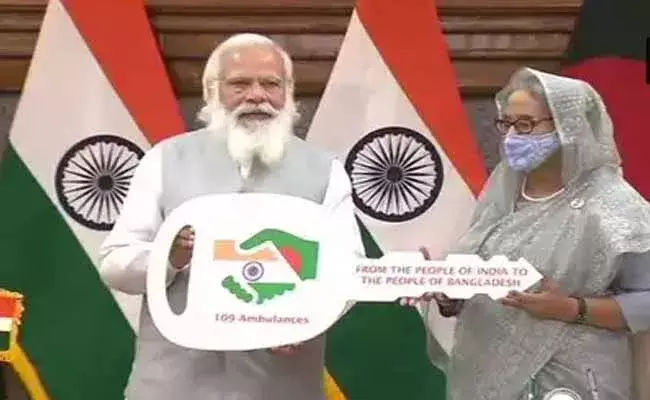 ముగిసిన ప్రధాని మోదీ బంగ్లాదేశ్ పర్యటన.. ! ముగిసిన ప్రధాని మోదీ బంగ్లాదేశ్ పర్యటన.. !