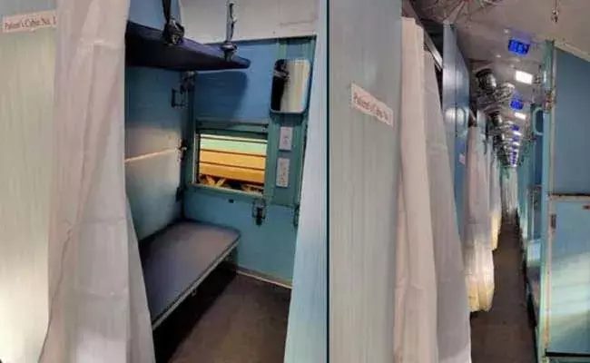 మరోసారి కరోనా కేర్ సెంటర్లుగా రైల్వే కోచ్‌లు