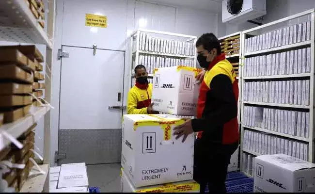 కరోనా టీకా పంపిణీలో మరో రికార్డ్ సాధించిన భారత్ ..! కరోనా టీకా పంపిణీలో మరో రికార్డ్ సాధించిన భారత్ ..!