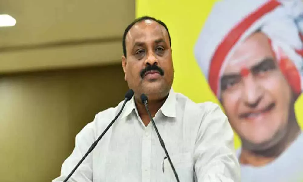 సీఎం జగన్కు అచ్చెన్నాయుడు లేఖ.. ! సీఎం జగన్కు అచ్చెన్నాయుడు లేఖ.. !