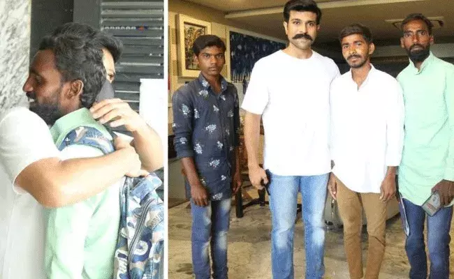 అభిమానులు అంత దూరం నుంచి నడిచి వచ్చారని తెలిసి చరణ్.. అభిమానులు అంత దూరం నుంచి నడిచి వచ్చారని తెలిసి చరణ్..