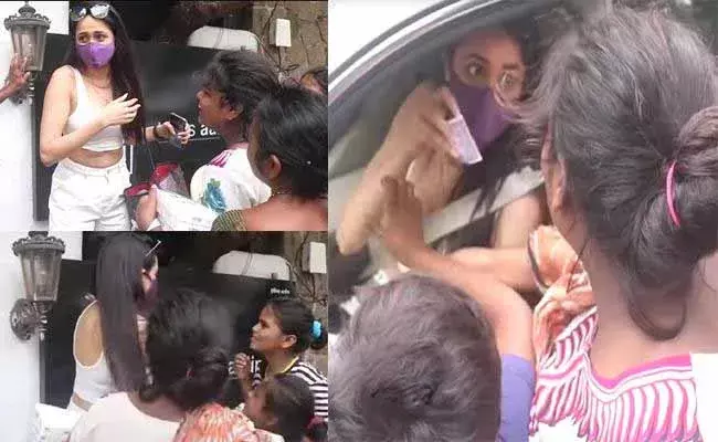 టాలీవుడ్ హీరోయిన్కి చుక్కలు చూపించిన యాచకులు...! టాలీవుడ్ హీరోయిన్కి చుక్కలు చూపించిన యాచకులు...!