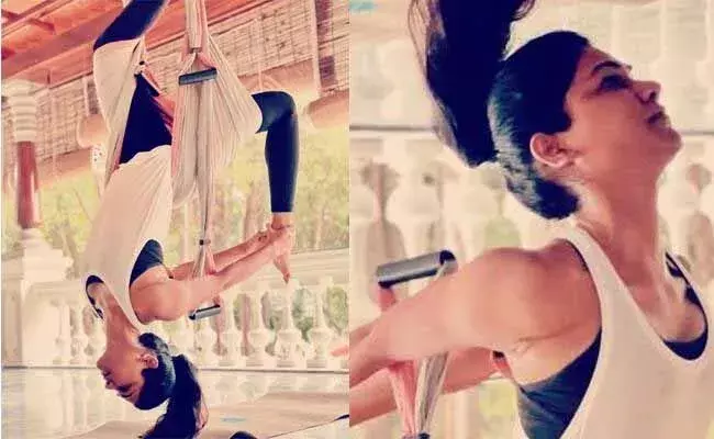 అల్లు స్నేహ విన్యాసాలు.. వైరల్ గా మారిన ఫోటోలు..!