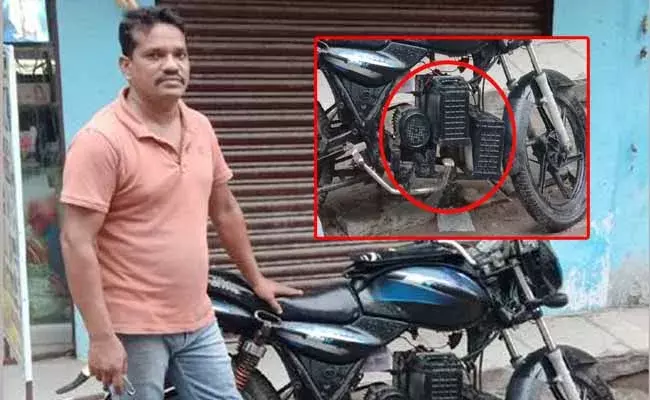 పెట్రోల్ ధరలు పెంపు.. బైక్ ఇంజన్ పీకేసీ ఇలా సెట్ చేశాడు...!