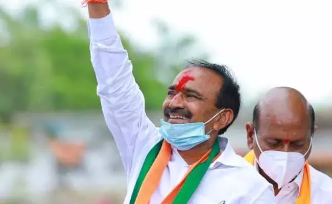 నా హత్యకు జిల్లా మంత్రి కుట్ర చేస్తున్నారు : ఈటల రాజేందర్ నా హత్యకు జిల్లా మంత్రి కుట్ర చేస్తున్నారు : ఈటల రాజేందర్