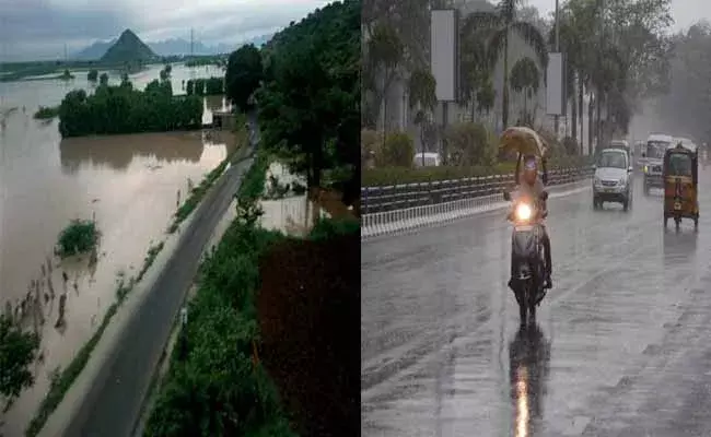 Rains in Andhra and Telangana