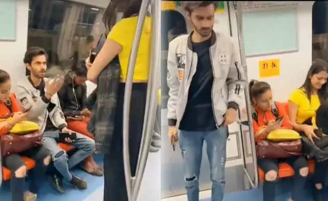 Viral Video : సీటు కోసమే అలా చేసిందా.. లేక యాధృచ్ఛికంగా జరిగిందా..? Viral Video : సీటు కోసమే అలా చేసిందా.. లేక యాధృచ్ఛికంగా జరిగిందా..?