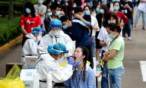 చైనాలో మళ్లీ కరోనా విజృంభణ...కొత్తగా కేసులు ఎన్నంటే..?