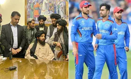 Afghanistan cricket : మీ వెంట మేమున్నాం..  అఫ్గాన్ క్రికెటర్లకు తాలిబన్ల భరోసా..! Afghanistan cricket : మీ వెంట మేమున్నాం..  అఫ్గాన్ క్రికెటర్లకు తాలిబన్ల భరోసా..!