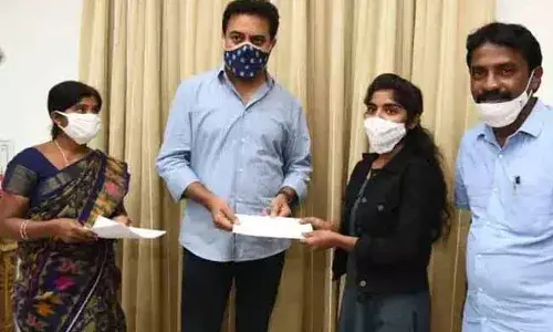 పెద్ద మనసు చాటుకున్న మంత్రి కేటీఆర్‌