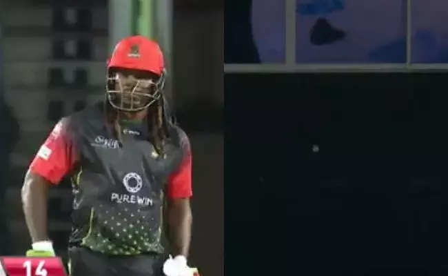 Video: సిక్స్ కొడితే గ్లాస్ బద్దలే..! క్రిస్ గేల్ విధ్వంసం