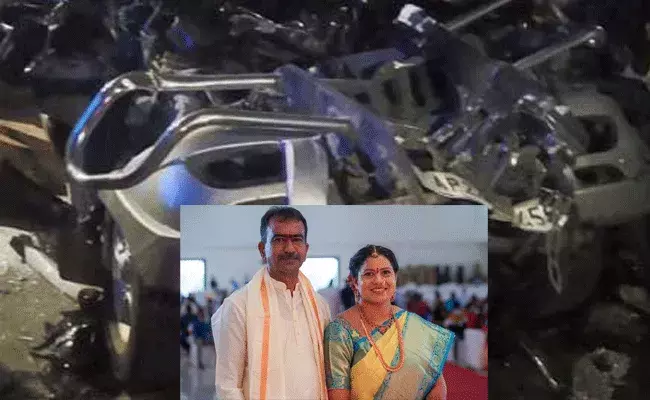 హైదరాబాదులో ఘోర రోడ్డు ప్రమాదం.. ఎంపీటీసి దంపతుల దుర్మరణం