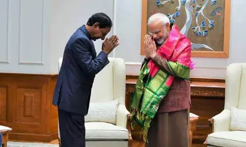 ప్రధానితో భేటీ.. పది అంశాల పై లేఖలు ఇచ్చిన కేసీఆర్..!