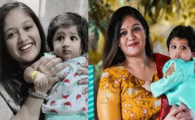 జూనియర్ చిరు పేరును రివీల్ చేసిన మేఘనారాజ్.. జూనియర్ చిరు పేరును రివీల్ చేసిన మేఘనారాజ్..