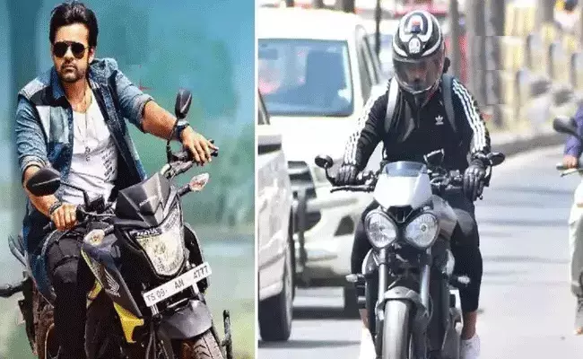 మెగా హీరోకి మేలు చేసిన హెల్మెట్.. మెగా హీరోకి మేలు చేసిన హెల్మెట్..
