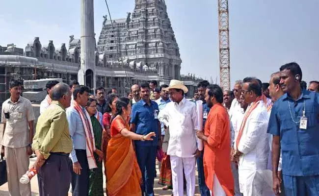 ఈనెల 14 న యాదాద్రి పర్యటనకు సీఎం కేసీఆర్..! ఈనెల 14 న యాదాద్రి పర్యటనకు సీఎం కేసీఆర్..!