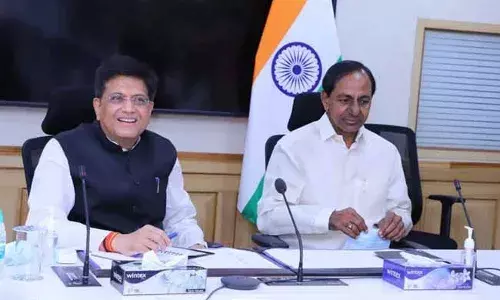 KCR Meets Piyush Goyal : కేంద్రమంత్రి పియూష్ గోయల్ తో సీఎం కేసీఆర్  భేటీ...! KCR Meets Piyush Goyal : కేంద్రమంత్రి పియూష్ గోయల్ తో సీఎం కేసీఆర్  భేటీ...!