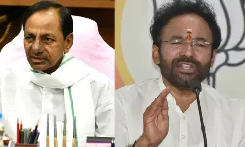 Huzurabad by Election: అబద్ధం ముందు పుట్టి కేసీఆర్ తర్వాత పుట్టారు: కేంద్రమంత్రి కిషన్ రెడ్డి Huzurabad by Election: అబద్ధం ముందు పుట్టి కేసీఆర్ తర్వాత పుట్టారు: కేంద్రమంత్రి కిషన్ రెడ్డి