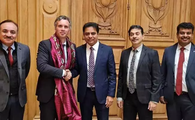 Minister KTR : తెలంగాణలో పెట్టుబడి పెట్టండి.. ఫ్రాన్స్ కంపెనీల సీఈవోలతో మంత్రి కేటీఆర్..! Minister KTR : తెలంగాణలో పెట్టుబడి పెట్టండి.. ఫ్రాన్స్ కంపెనీల సీఈవోలతో మంత్రి కేటీఆర్..!